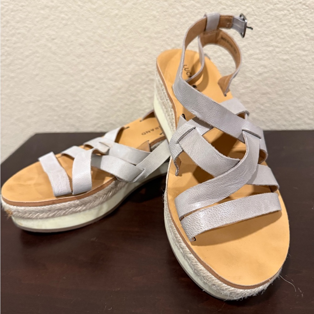Lucky Brand Gray Sandals with Sporty Design